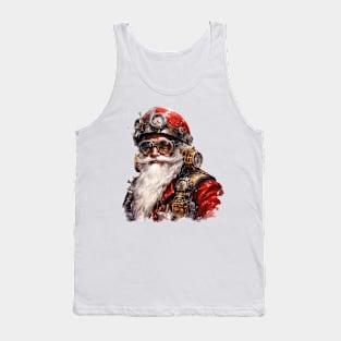 Steampunk Christmas Santa Tank Top